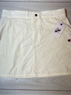 Champion Campus Skirt Color Unbleached Cotton Sz 10 NWT Comfort Waist 16" Long